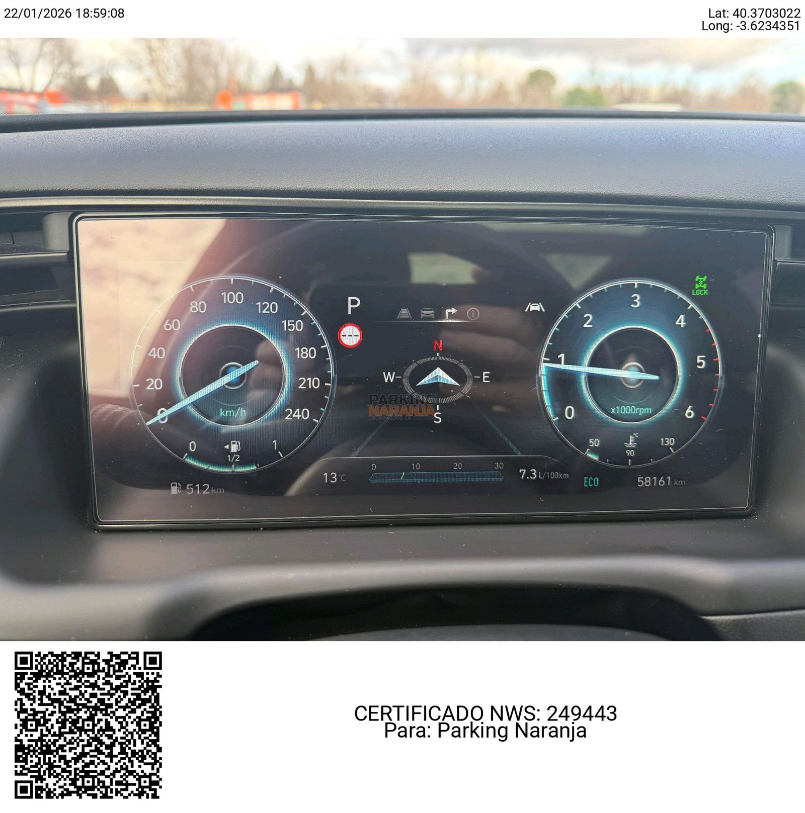 Kilometraje del vehículo